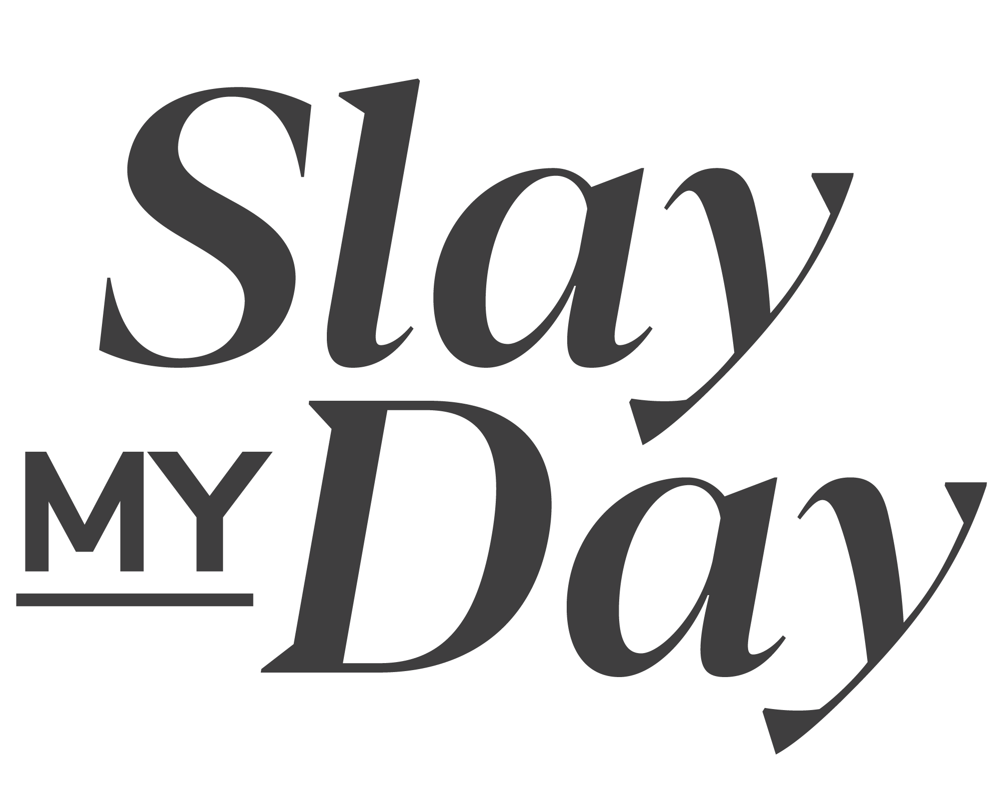 Slay My Day - Logo - Dark